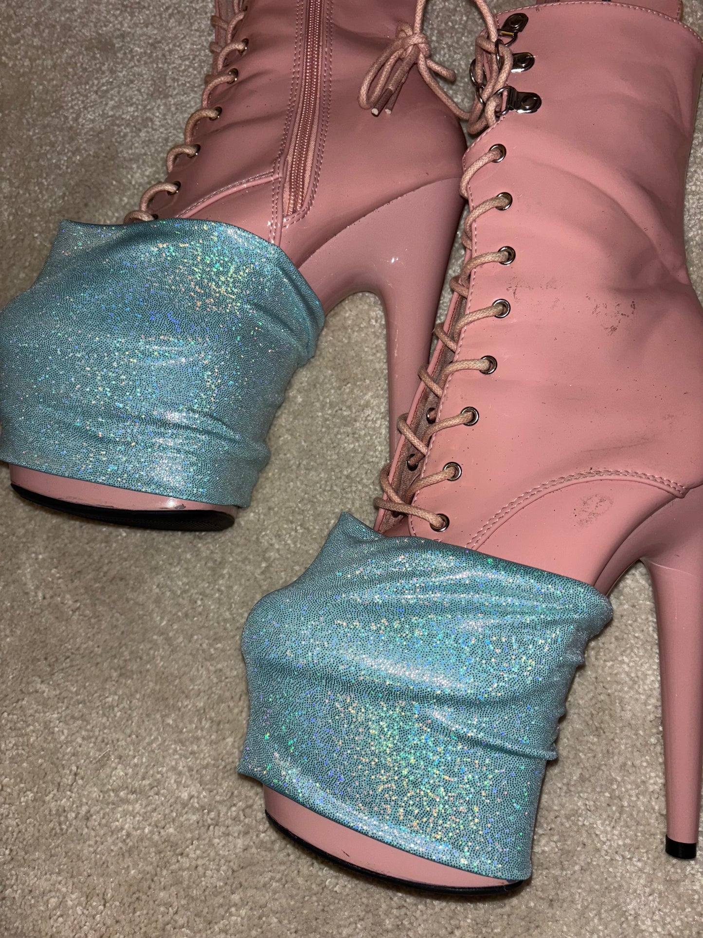 Sparkly pole pleaser protectors / Shoe Covers