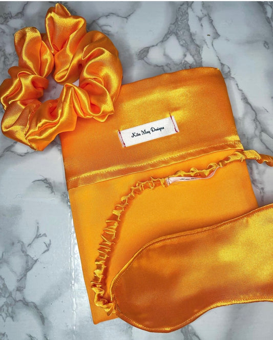 Orange satin - Self care set