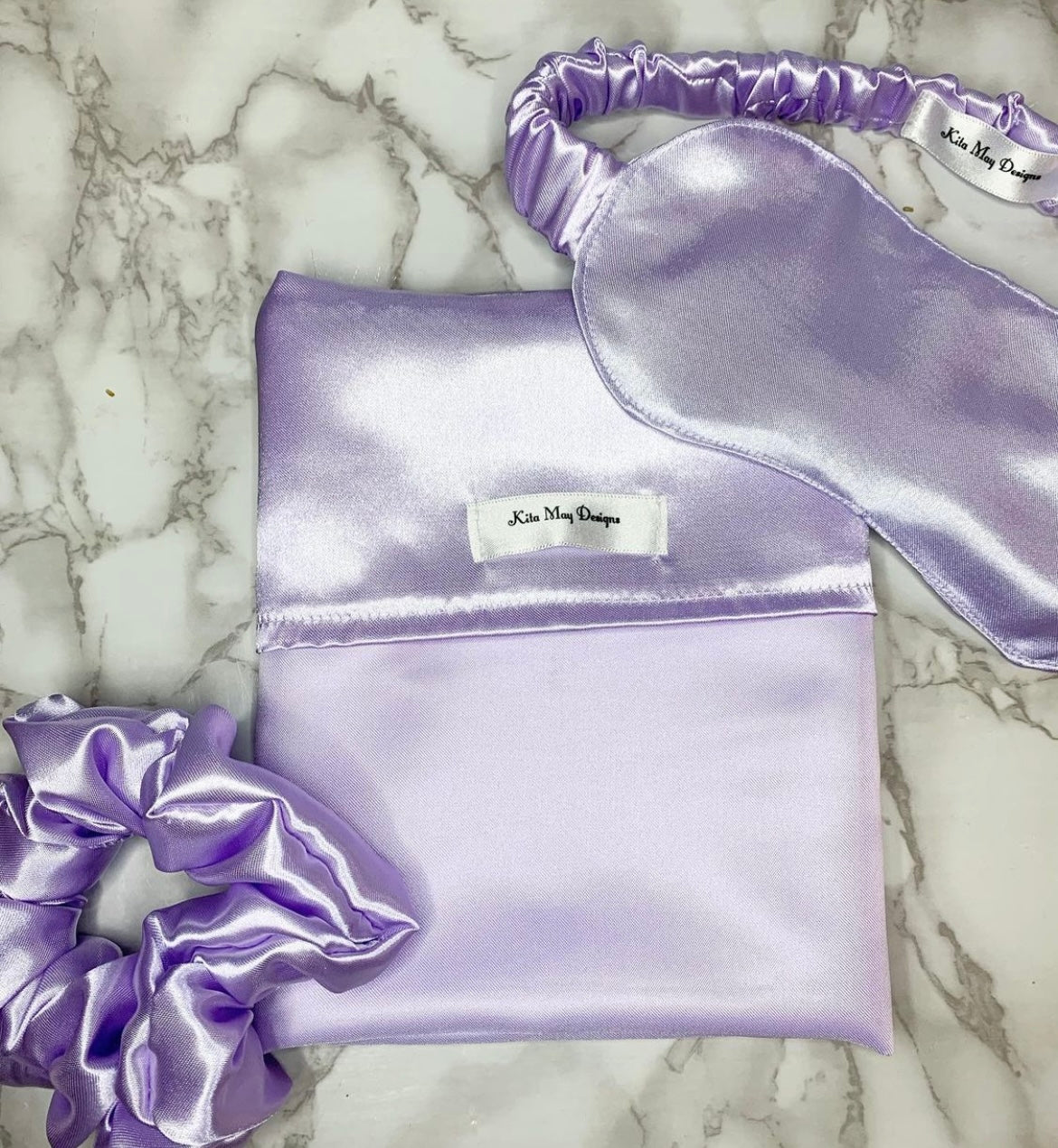 Lilac satin - Self care set